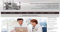 Desktop Screenshot of 1registropira.com.br