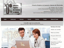 Tablet Screenshot of 1registropira.com.br